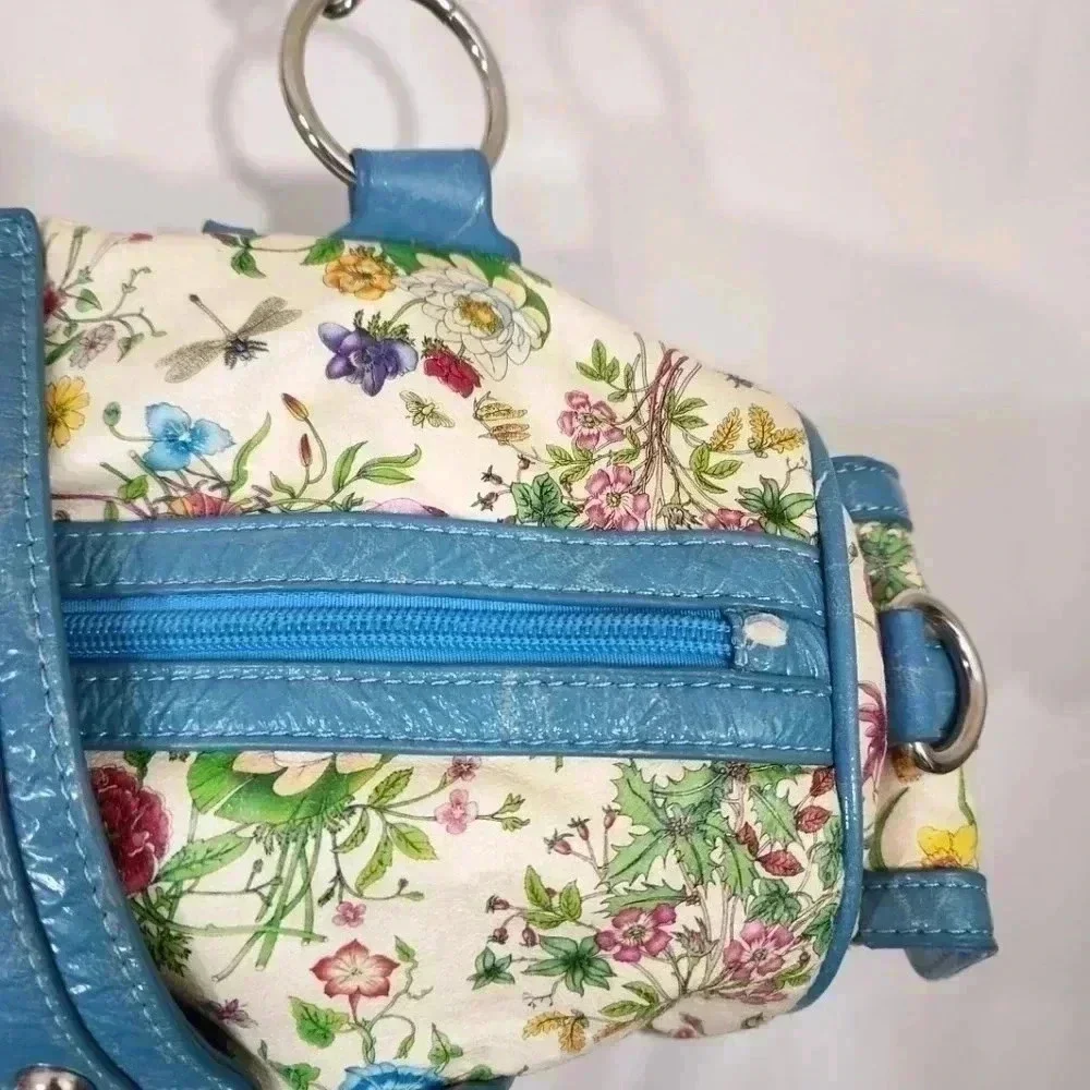 Y2K Floral multi colored Shoulder Bag with long strap. Brand new - Picture 13 of 15